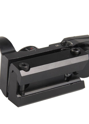 Reflex Red Green Dot Sight 33mm – 4 Reticle Options – Adjustable Brightness – Matte Black – Fits 11mm Rail