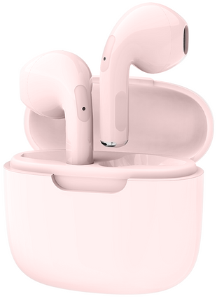 Norden Echo TWS Bluetooth Earphones – True Wireless, Bluetooth 5.0, Charging Case, 10m Range, Type-C Charging, Compatible with Android & iOS - Pink