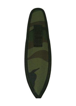 Fixed Blade Throwing Knife Set – Full Stainless Steel, 22.8cm Length, Balanced Design, Camo Sheath Included, Black