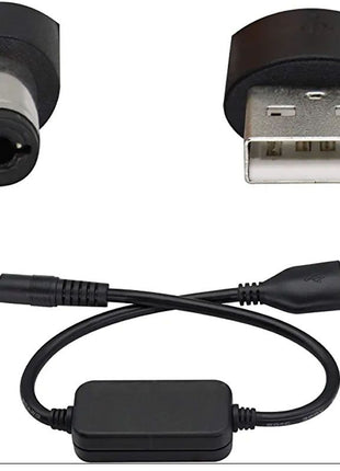 5V to 12V WIFI Router Back Up Voltage Converter Cable With 9pc Universal Adaptors (Power Bank to Wi-Fi Router)