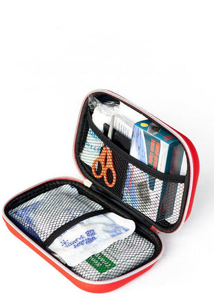 Emergency First Aid Kit, 47 Piece Set with Red Case, Portable Survival Medical Kit for Home, Car, Travel, Camping & Outdoors