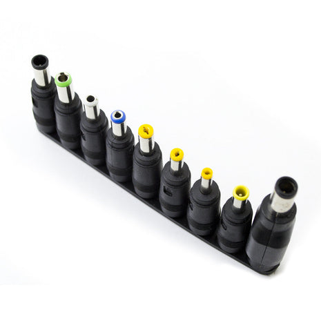 9pcs Universal DC Female Adaptors for Male Jack 5.5*2.1mm