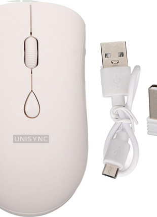 Wireless Mouse 2.4GHz Silent Click Ergonomic 500mAh Rechargeable – Adjustable DPI