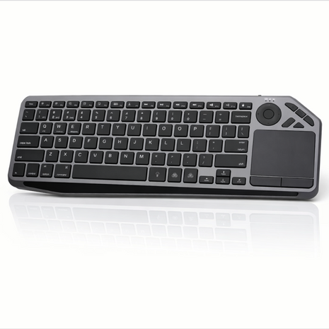 100-Key Wireless Tri-Mode Backlit Keyboard with Touchpad, USB-C Rechargeable 1000 mAh Battery, Multi-Device Switching, Wrist Rest, iOS Android Windows Support