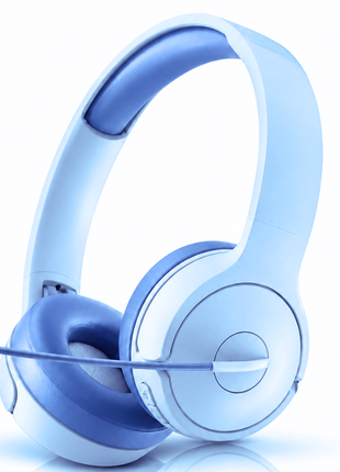 Over-Ear Gaming Headset with Boom Mic, 40 mm Drivers and 3.5 mm Multi-Platform Compatibility Blue